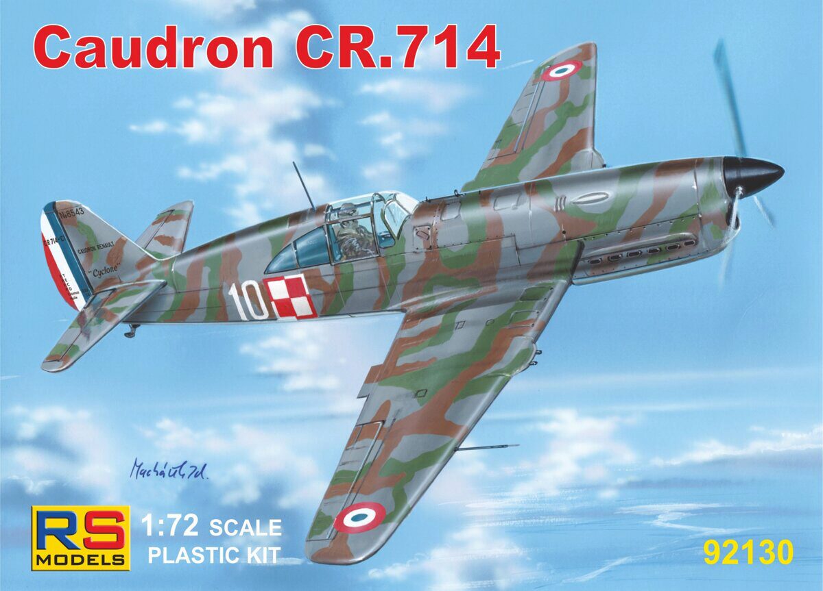 RS MODELS 92130 Caudron CR.714 (5 decal v. for France, Luftwaffe, Finland)