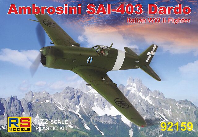 RS MODELS 92159 Ambrosini SAI 403 (3 decal v. for Italy, Luftwaffe)