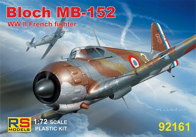 RS MODELS 92161 Bloch MB-152 4 decal v. for France with resin parts