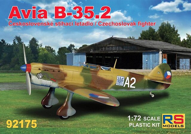 RS MODELS 92175 Avia B.35.2    4 decal v. for Czech, Slovakia with photo etched parts