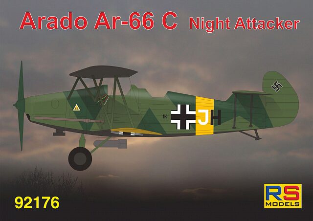 RS MODELS 92176 Arado 66 C Night trainer (4 decal v. for Luftwaffe)