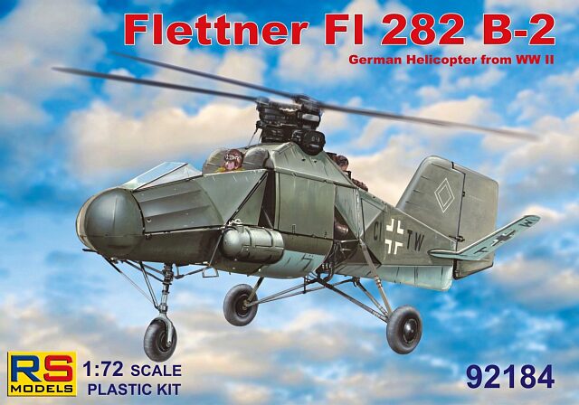RS MODELS 92184 Flettner 282 B-2 4 decal v. for Luftwaffe, USA with photo etched parts