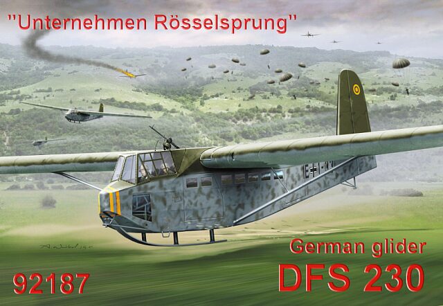 RS MODELS 92187 DFS-230 "Unternehmen Rosselsprung" 3 decal v. for Luftwaffe