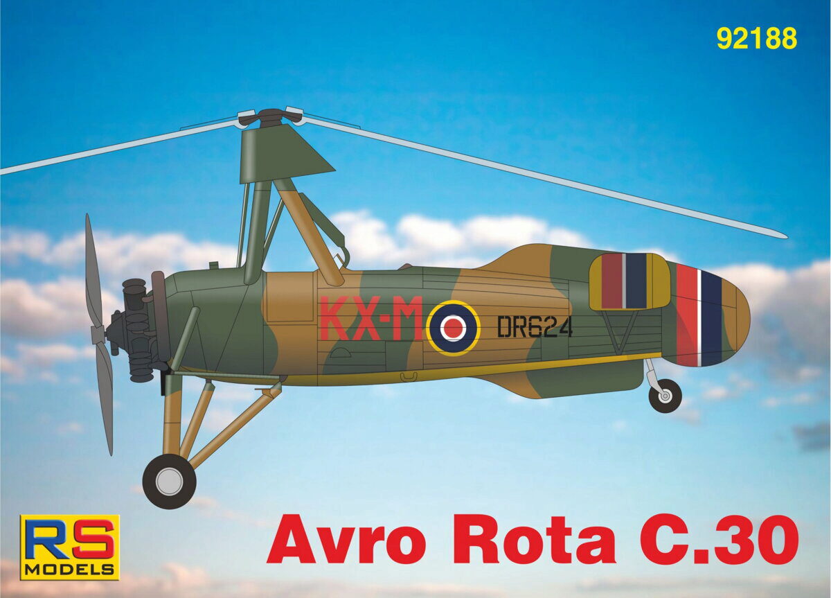 RS MODELS 92188 Avro Rota C.30A (4. decal v. for GB, Yugoslavia, Czechoslovk., Norway)