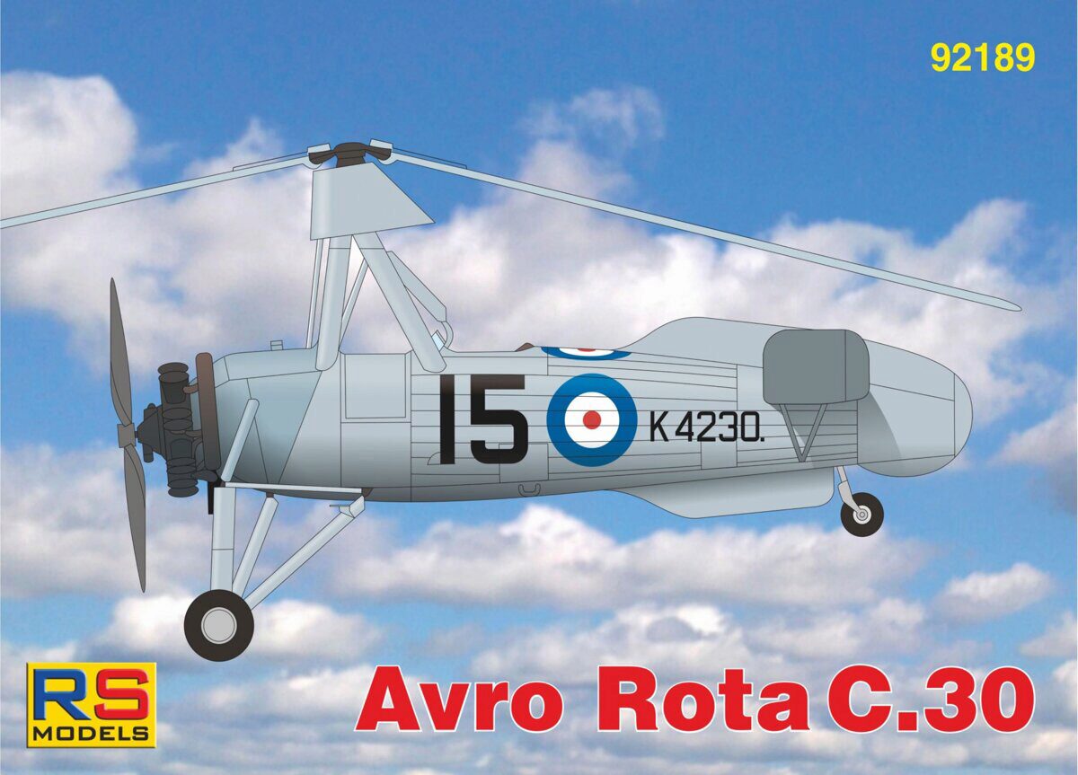 RS MODELS 92189 Avro Rota/Cierva C.30 (4. decal v. for RAF, Sweden, Switzherland Spain)