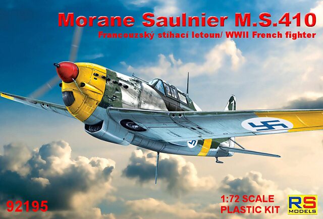 RS MODELS 92195 Morane Saulnier 410 (4. decal v. for Finland, France)