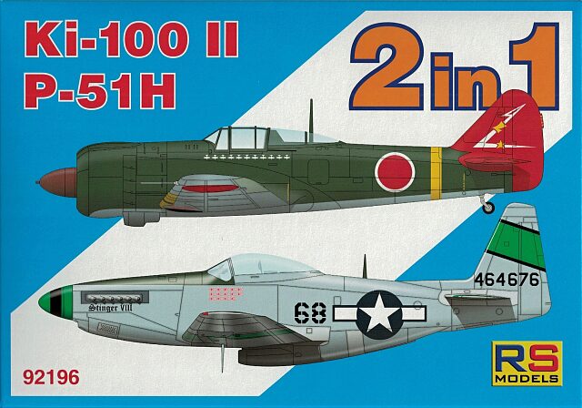 RS MODELS 92196 P-51H + Ki-100 II double kit 2 decal v. for USA, Japan