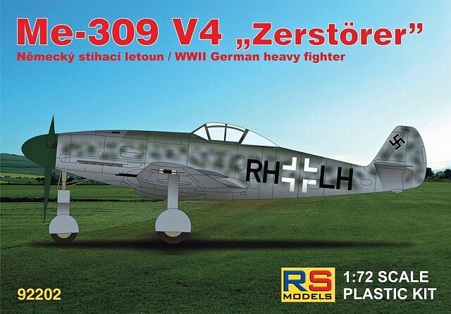 RS MODELS 92202 Messerschmitt 309 V4 (4 decal v. for Luftwaffe)
