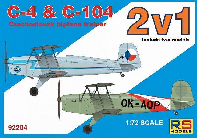 RS MODELS 92204 C4 + C104 double kit (2 decal v. for Czechoslovakia) Photoetched Parts