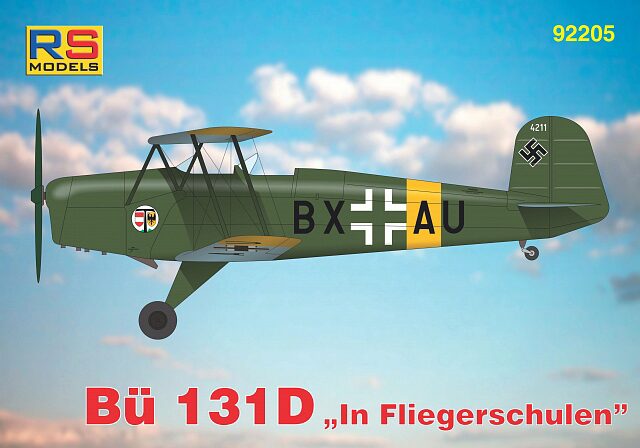 RS MODELS 92205 Bucker Bu-131 D (5. decal v. for Luftwaffe, Hungary) Photoetched Parts