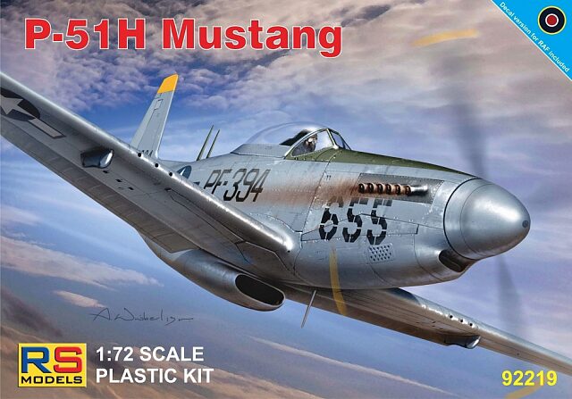RS MODELS 92219 P-51H Mustang (4 decal v. for USA, GB)
