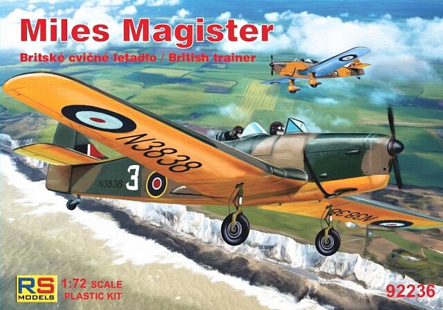 RS MODELS 92236 Miles Magister (4 decal v. for GB, Portugal, Australia, New Zealand) Photoetched Parts