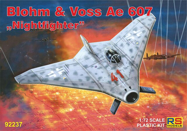 RS MODELS 92237 Blohm & Voss Ae 607 "Nightfighter" (4 decal v. for Luftwaffe) Resin parts