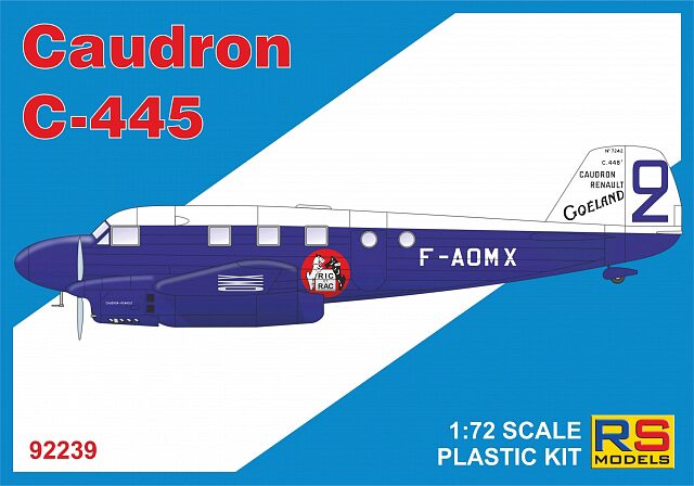 RS MODELS 92239 Caudron C-445/448 4 decal v. for France, Spain