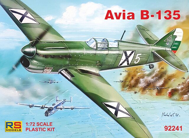RS MODELS 92241 Avia B-135 (3 decal v. for Luftwaffe, Bulgaria)