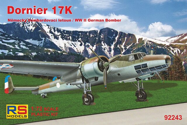 RS MODELS 92243 Dornier 17 K (4 decal v. for Yugoslavia, Hungary, Bulgaria) Photoetched Parts + Resin parts