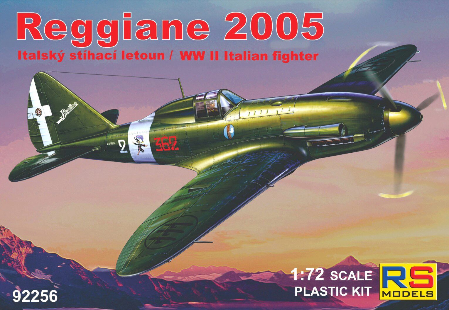RS MODELS 92256 Reggiane 2005 (3 decal v. for Italy, ANR)