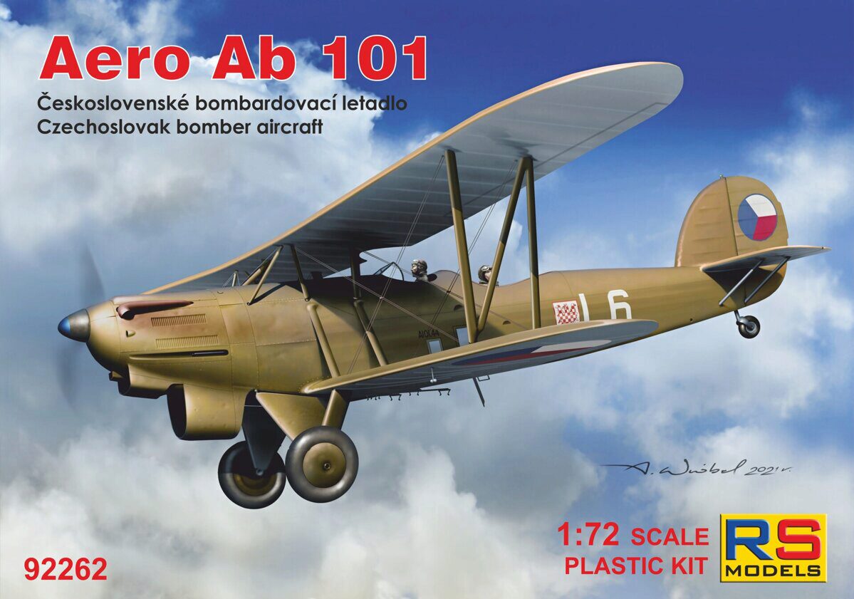 RS MODELS 92262 Aero Ab-101 (5 decal v. for Czechslovakia, Luftwaffe)