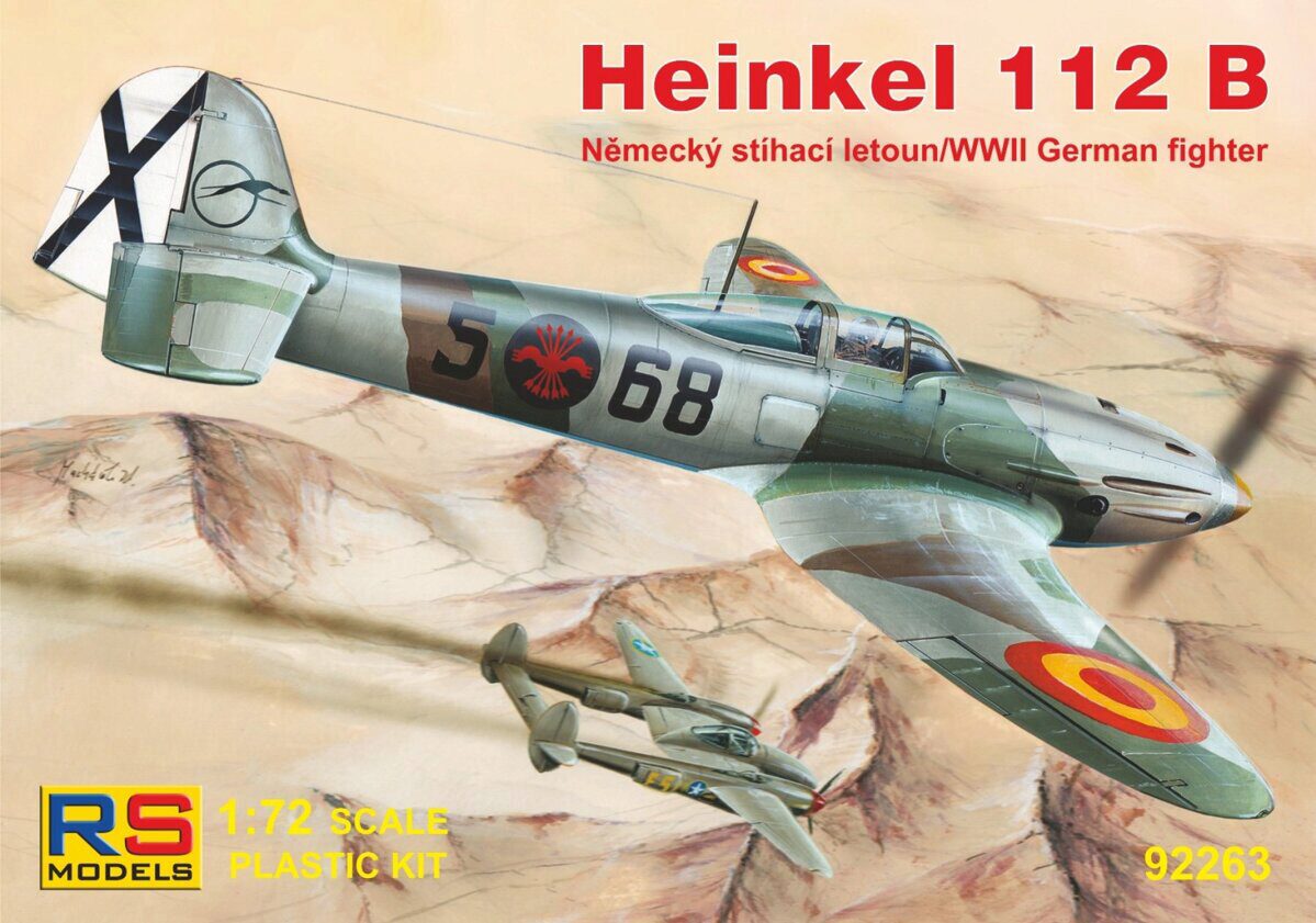RS MODELS 92263 Heinkel 112B Spain (3 decal v. for Spain)