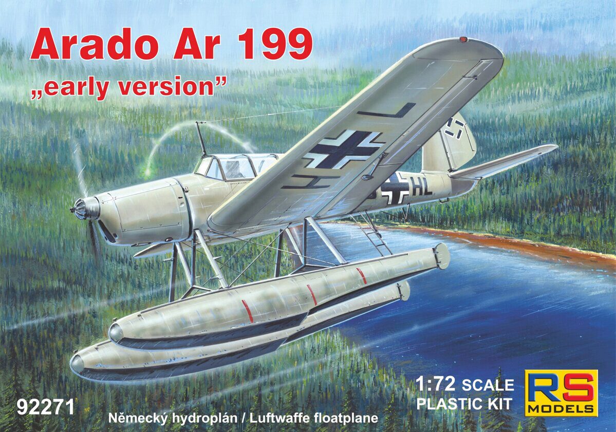 RS MODELS 92271 Arado Ar 199 "early version" (3 decal v. for Luftwaffe)