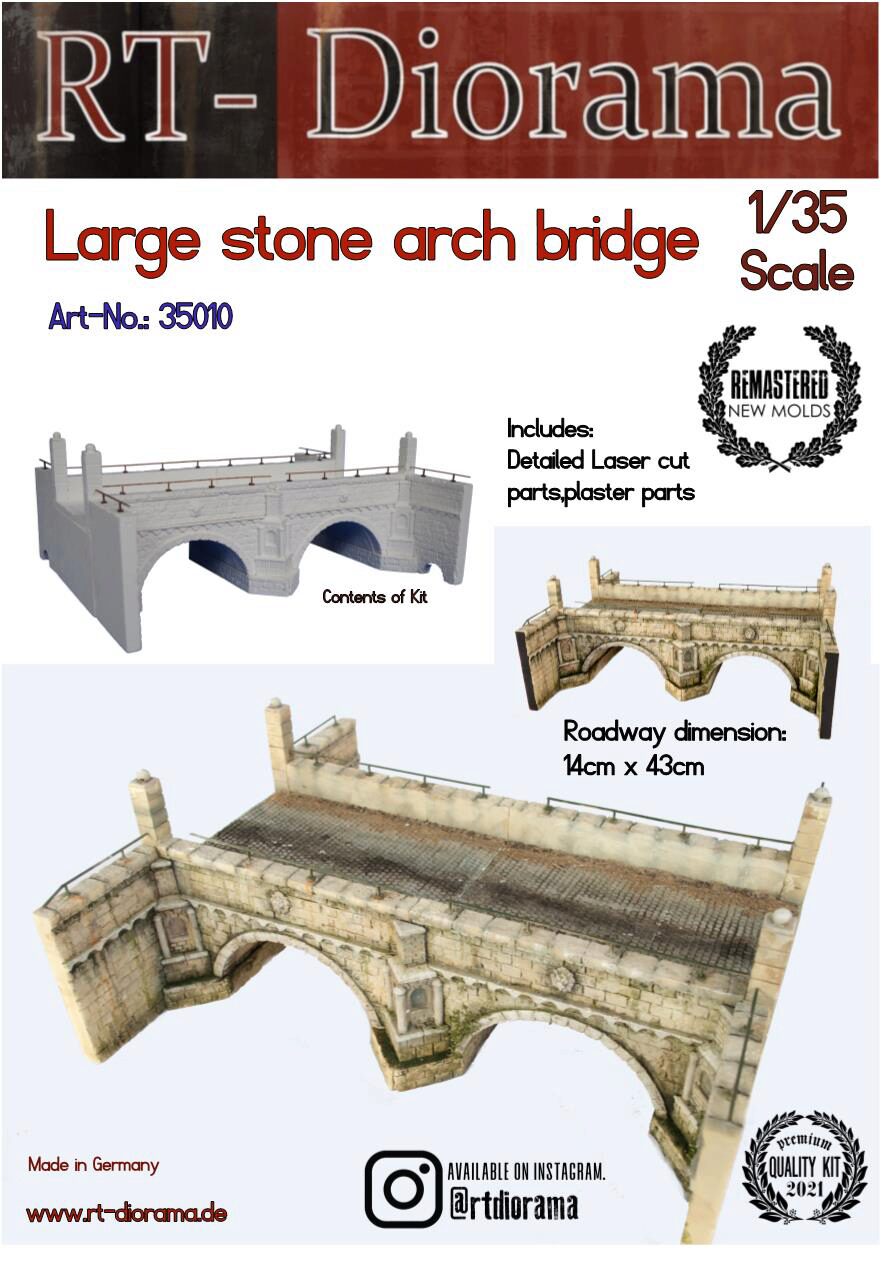 RT-DIORAMA 35010s Large Stone Arch Bridge [Standard]