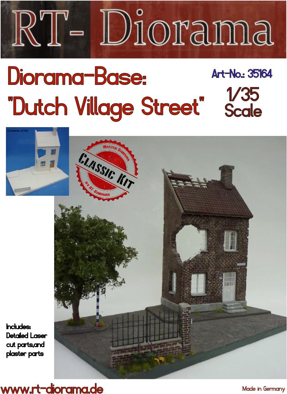RT-DIORAMA 35164s Diorama-Base: Dutch Village Street [Standard]