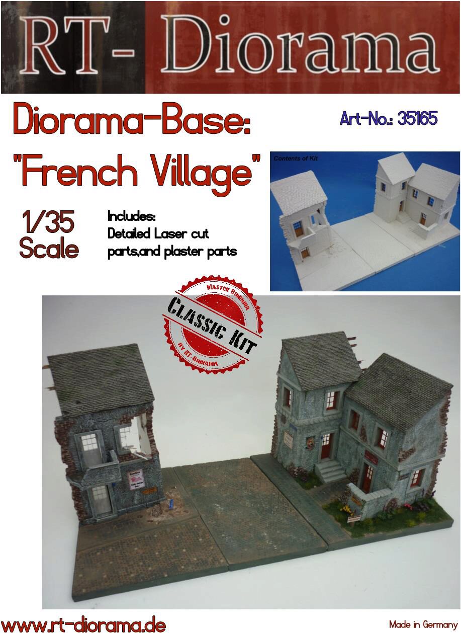 RT-DIORAMA 35165k Diorama-Base: French Village [Keramic]
