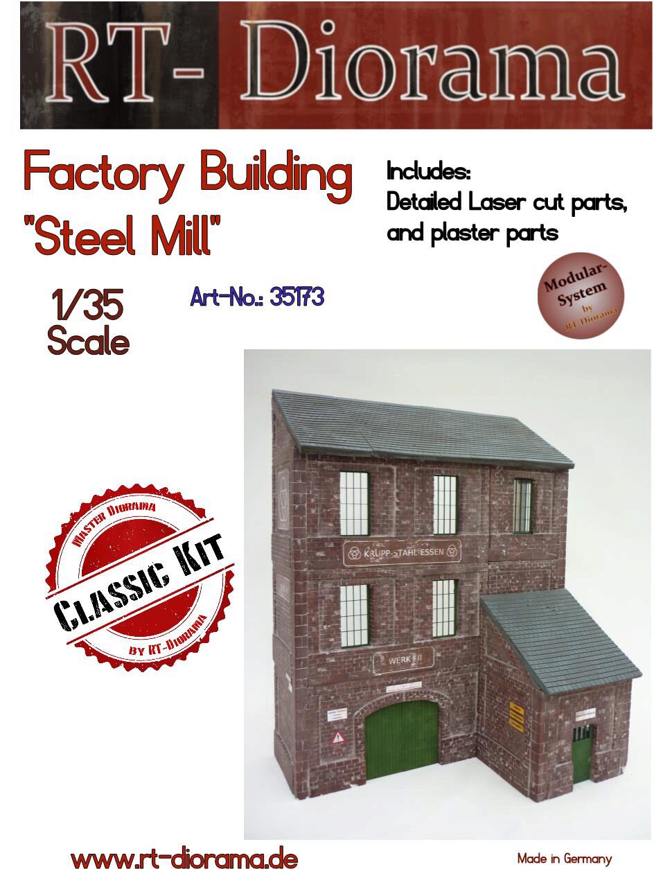RT-DIORAMA 35173s Factory Building "Steel Mill" (Modular System) [Standard]