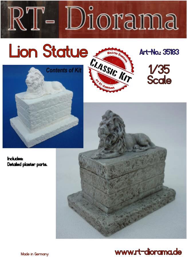 RT-DIORAMA 35183s Lion Statue [Standard]