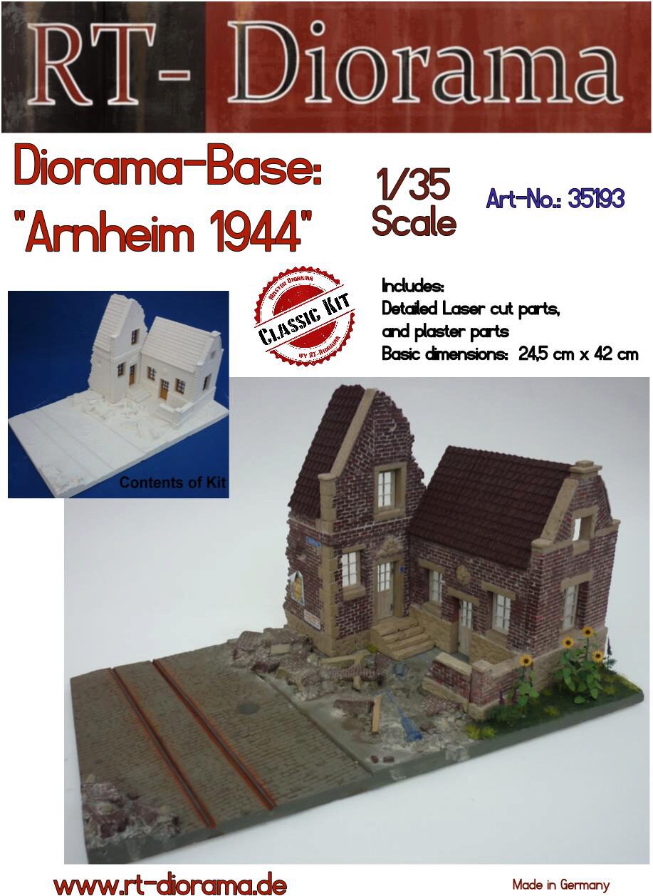 RT-DIORAMA 35193s Diorama-Base: Arnheim 1944 (New Version) [Standard]
