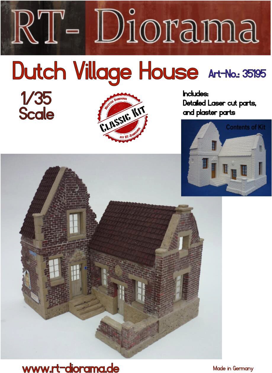 RT-DIORAMA 35195k Dutch Village House [Keramic]