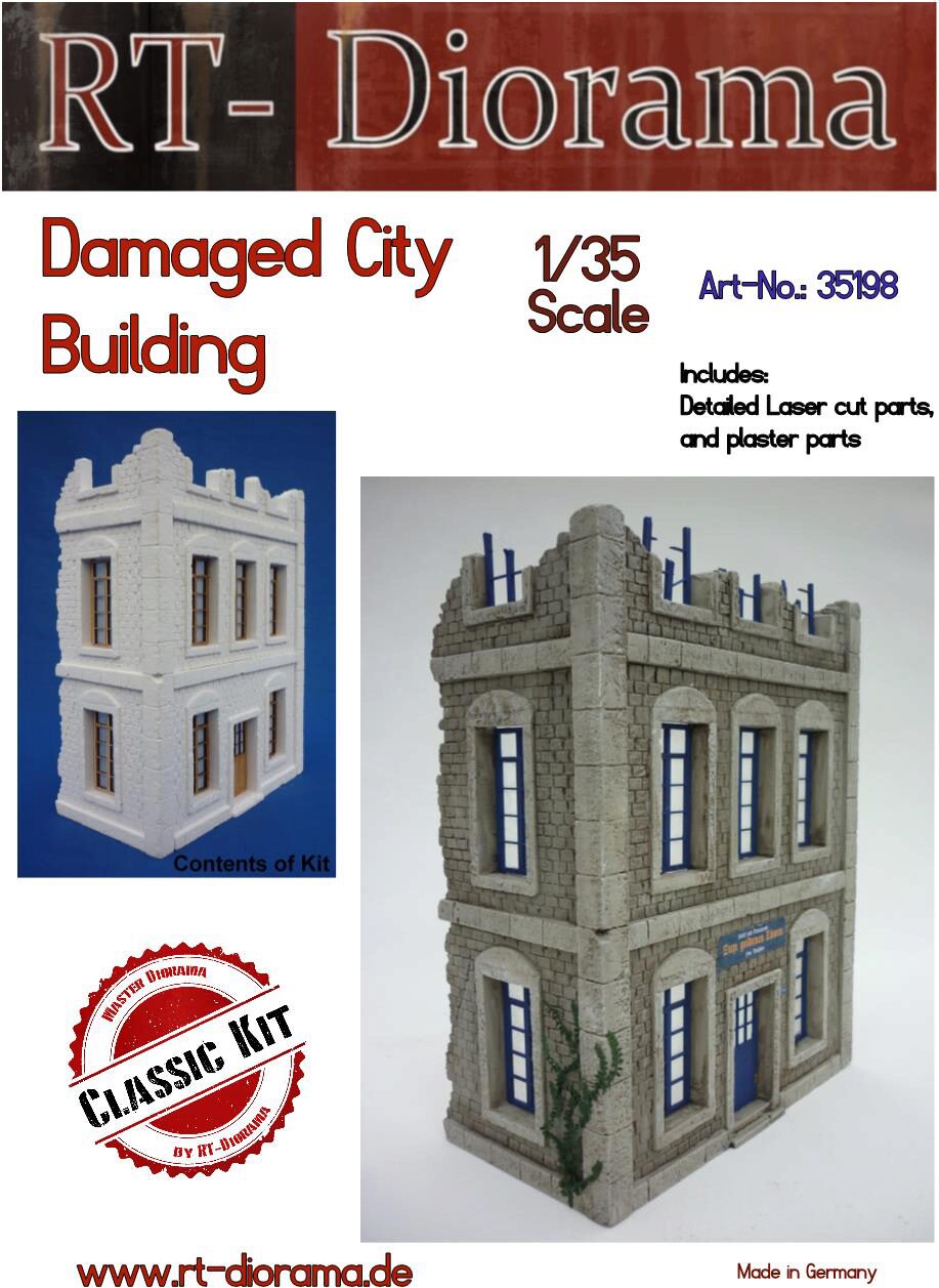 RT-DIORAMA 35198s Damaged City Building [Standard]