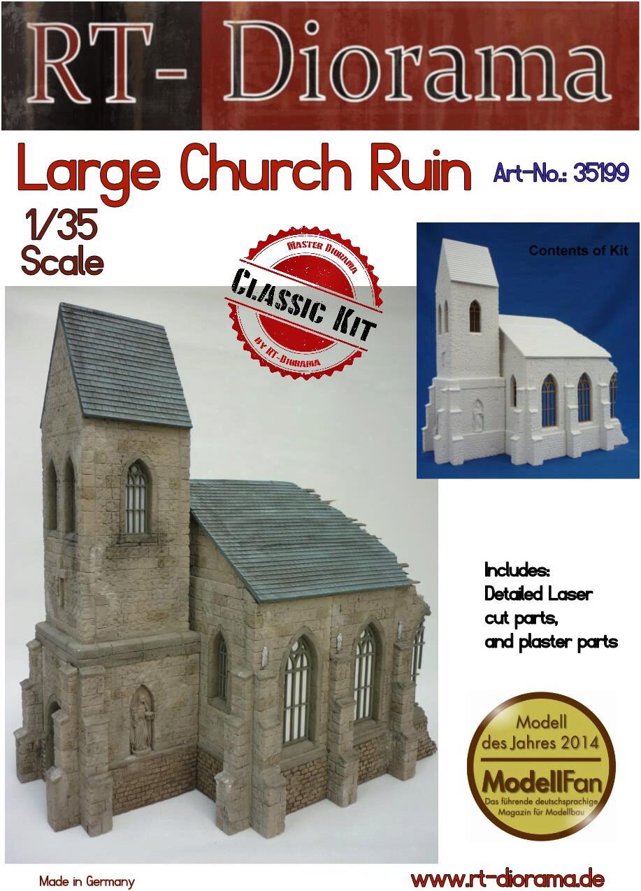 RT-DIORAMA 35199s Large Church Ruin [Standard]