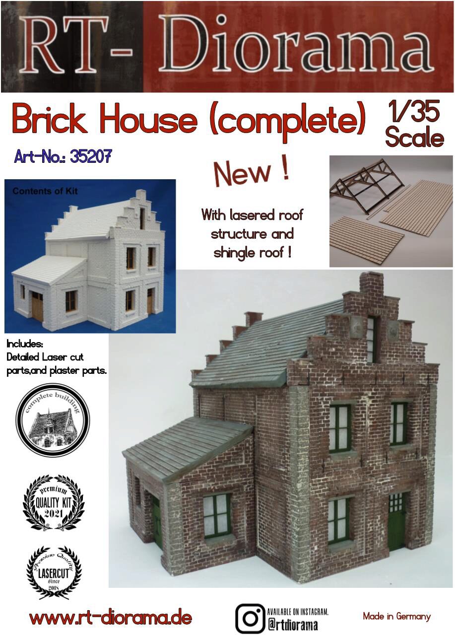 RT-DIORAMA 35207s Brick House (Modular System) [Standard]