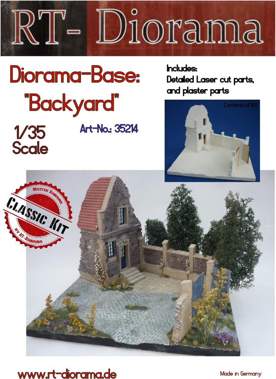 RT-DIORAMA 35214k Diorama-Base: "Backyard" [Keramic]