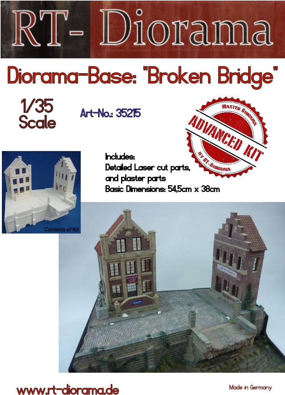 RT-DIORAMA 35215k Diorama-Base: "Brocken Bridge" [Keramic]