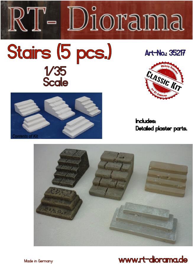 RT-DIORAMA 35217s Stairs (5 pcs.) [Standard]
