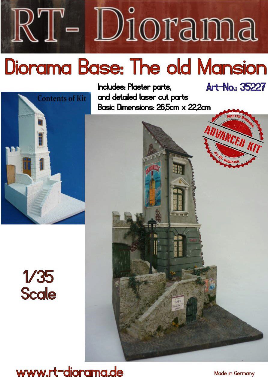 RT-DIORAMA 35227s Diorama Base: The old Mansion [Standard]