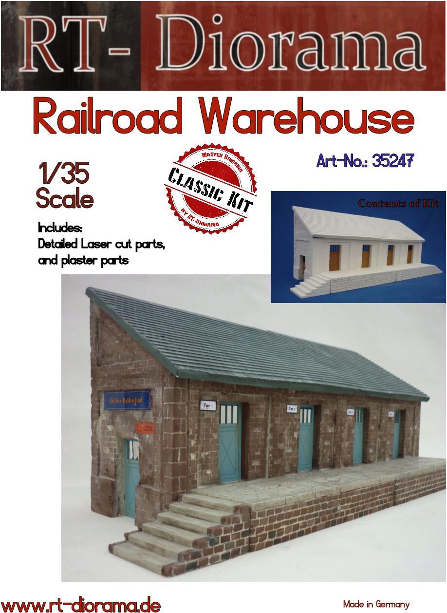 RT-DIORAMA 35247s Railroad Warehouse [Standard]