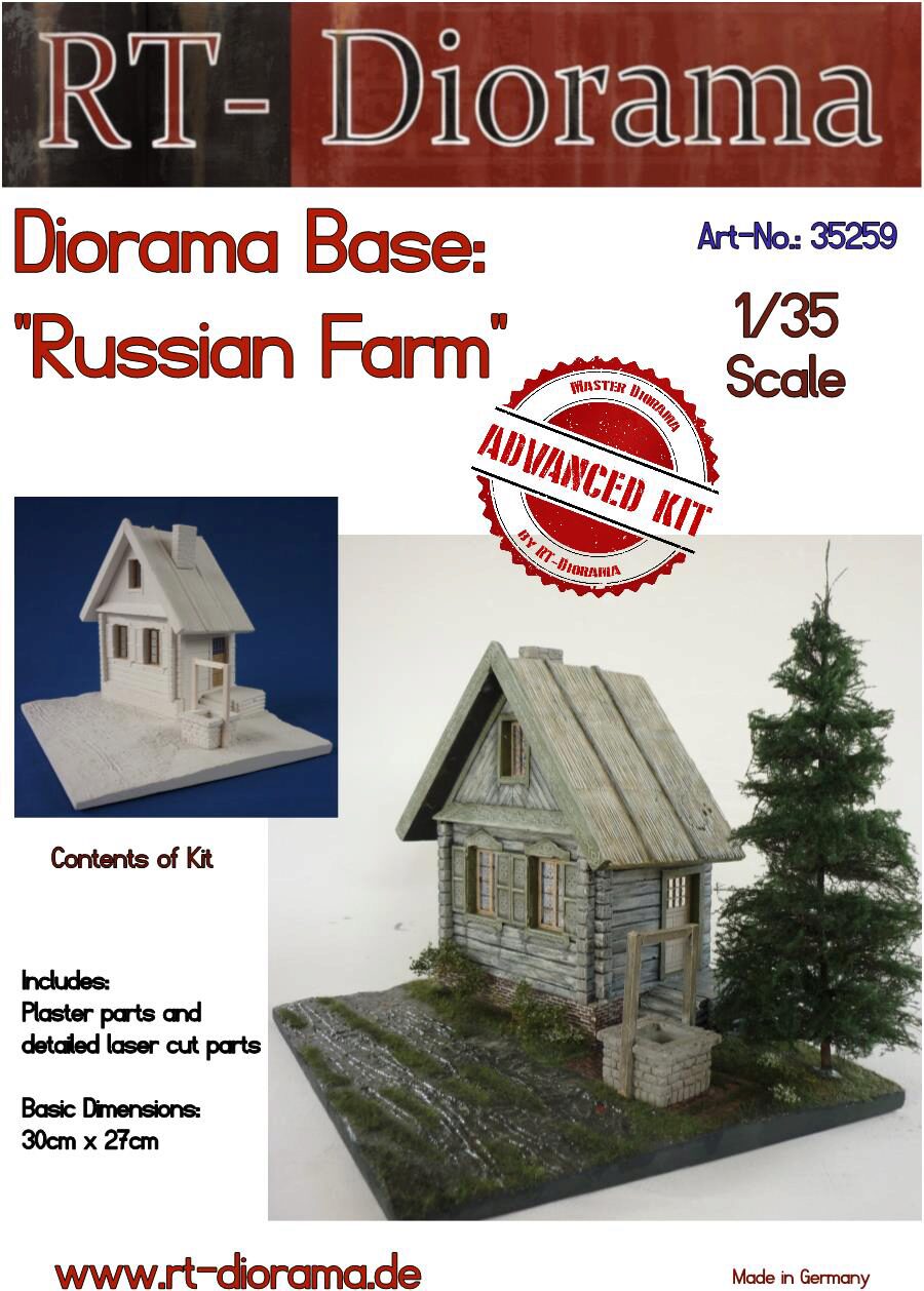 RT-DIORAMA 35259s Diorama-Base: Russian Farm [Standard]