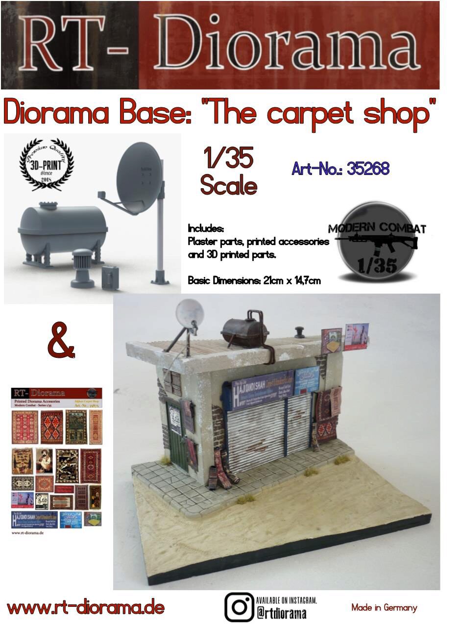 RT-DIORAMA 35268s Diorama-Base: "The carpet shop" [Standard]