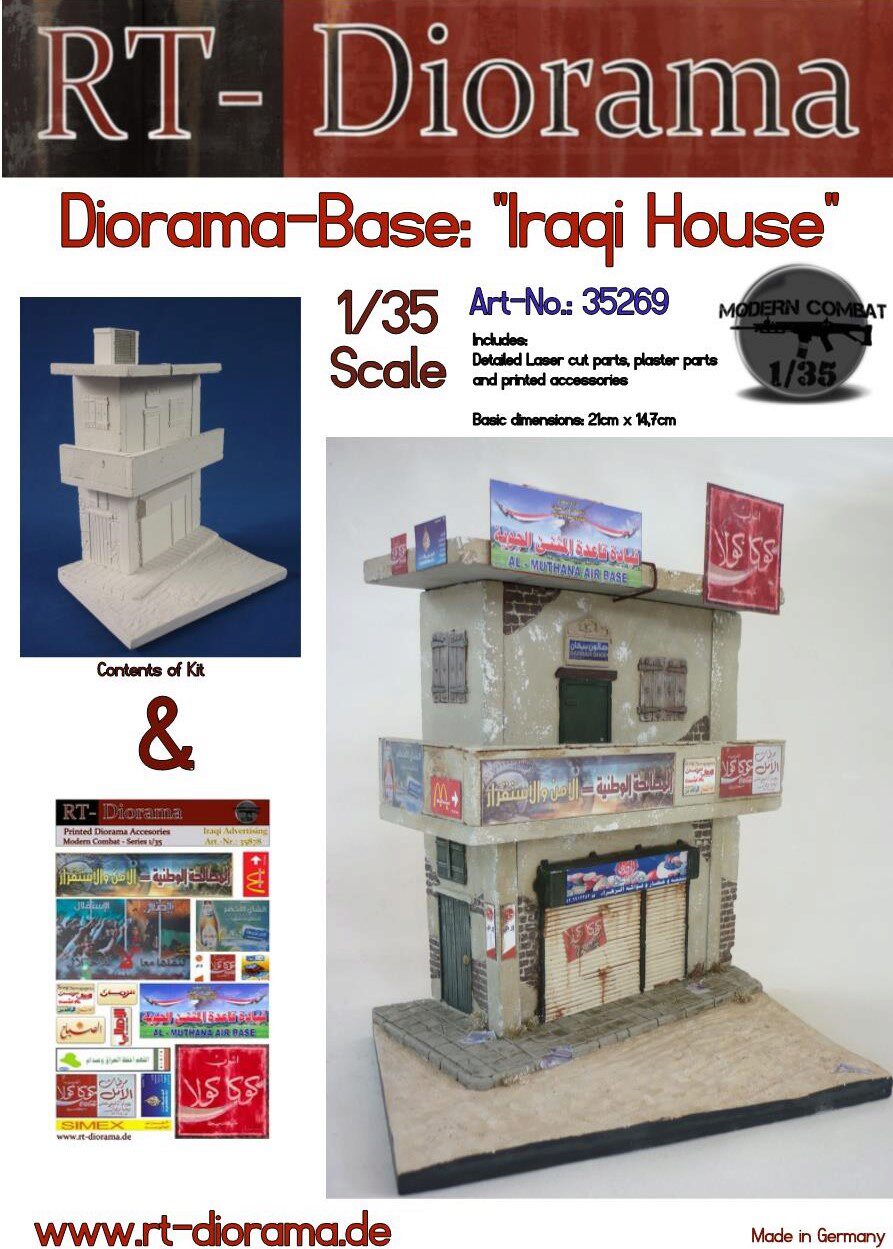 RT-DIORAMA 35269k Diorama-Base: Iraqi House [Keramic]