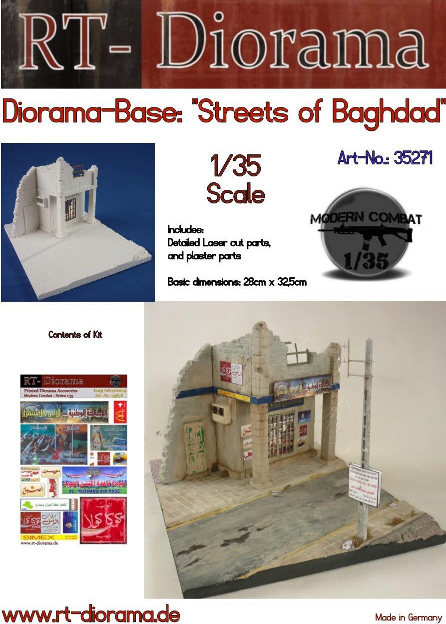 RT-DIORAMA 35271s Diorama-Base: "Streets of Baghdad" [Standard]