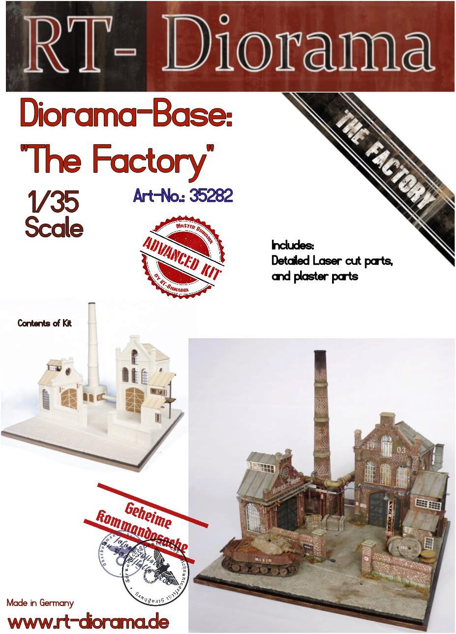 RT-DIORAMA 35282s Diorama-Base: "The Factory" [Standard]