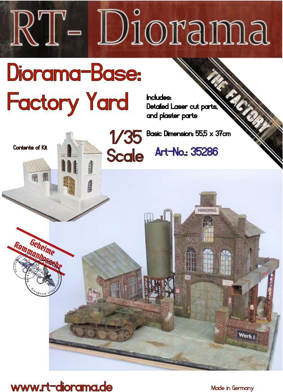RT-DIORAMA 35286s Diorama-Base: Factory Yard [Standard]