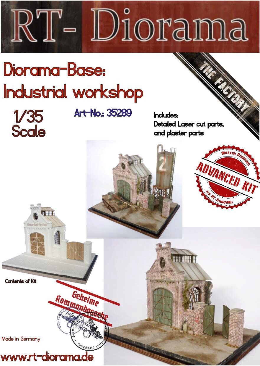 RT-DIORAMA 35289k Diorama-Base: Industrial Workshop [Keramic]