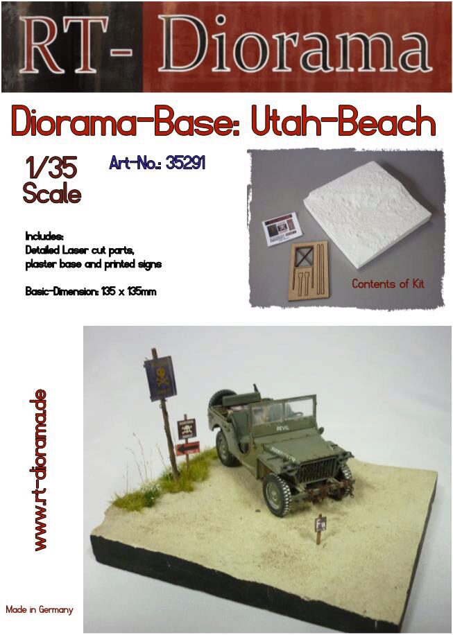 RT-DIORAMA 35291s Diorama-Base: "Utah Beach" [Standard]