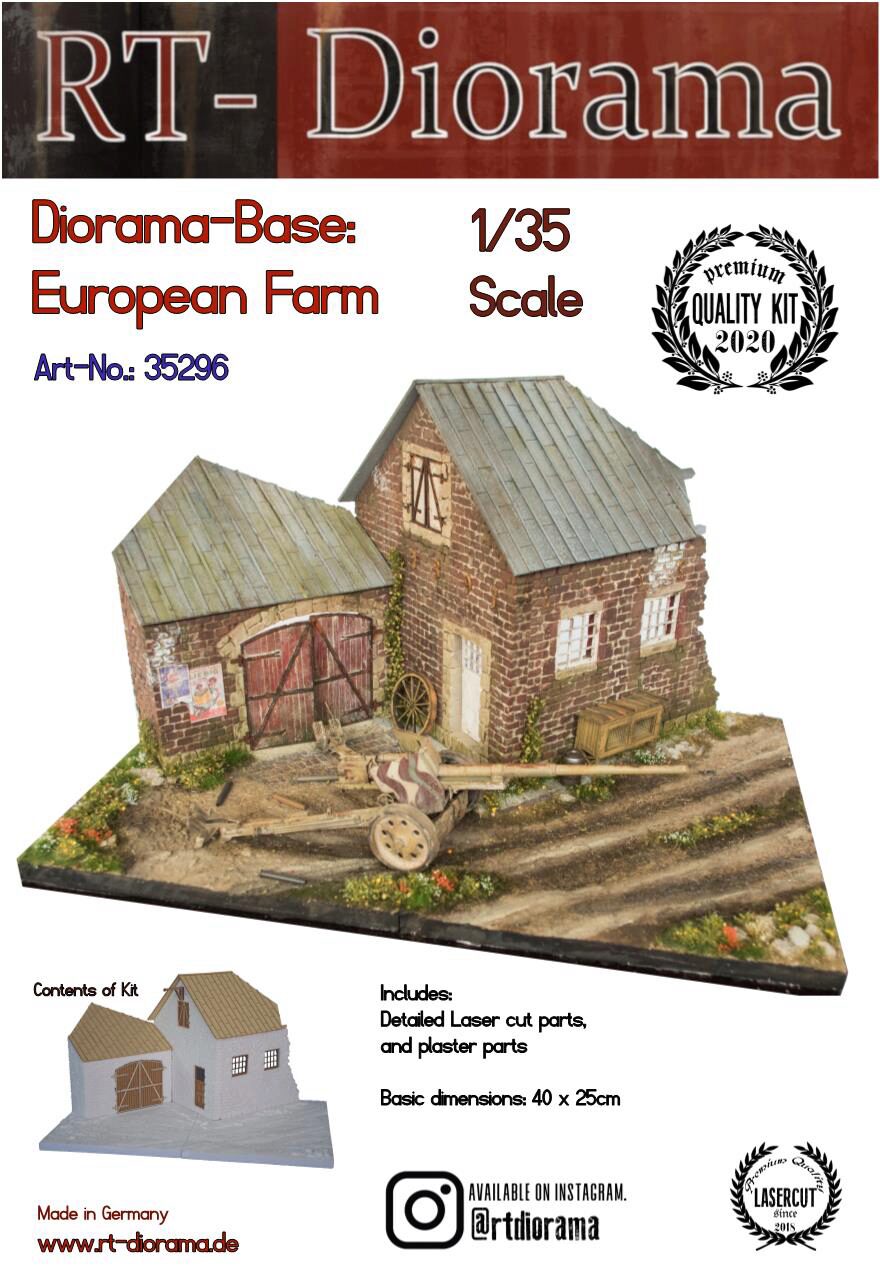 RT-DIORAMA 35296s Diorama-Base: European Farm [Standard]