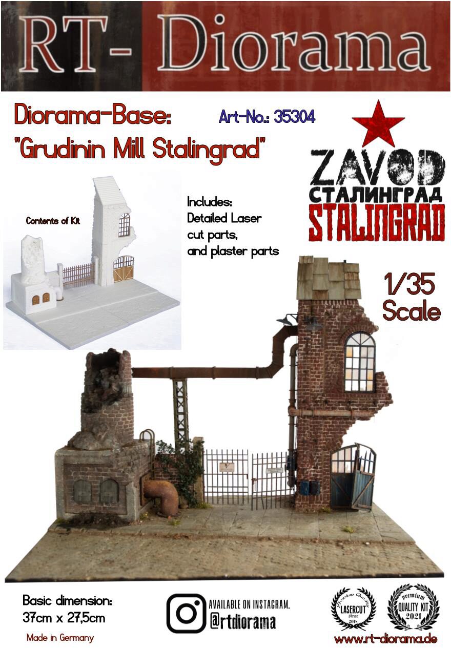 RT-DIORAMA 35304s Diorama-Base: "Grudinin Mill Stalingrad" [Standard]