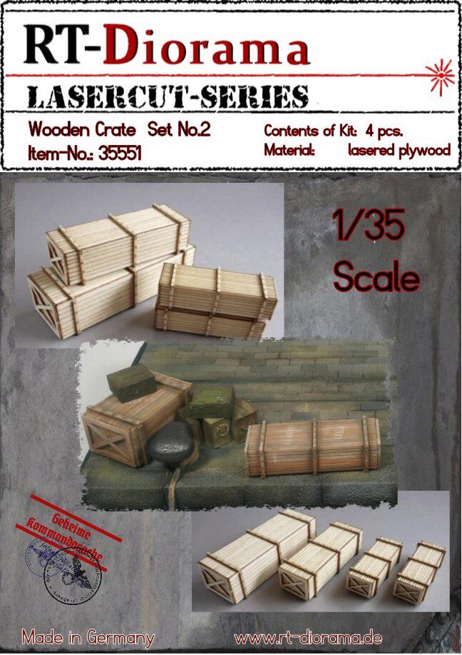 RT-DIORAMA 35551 Wooden Crates Set (4 pcs.) No.2